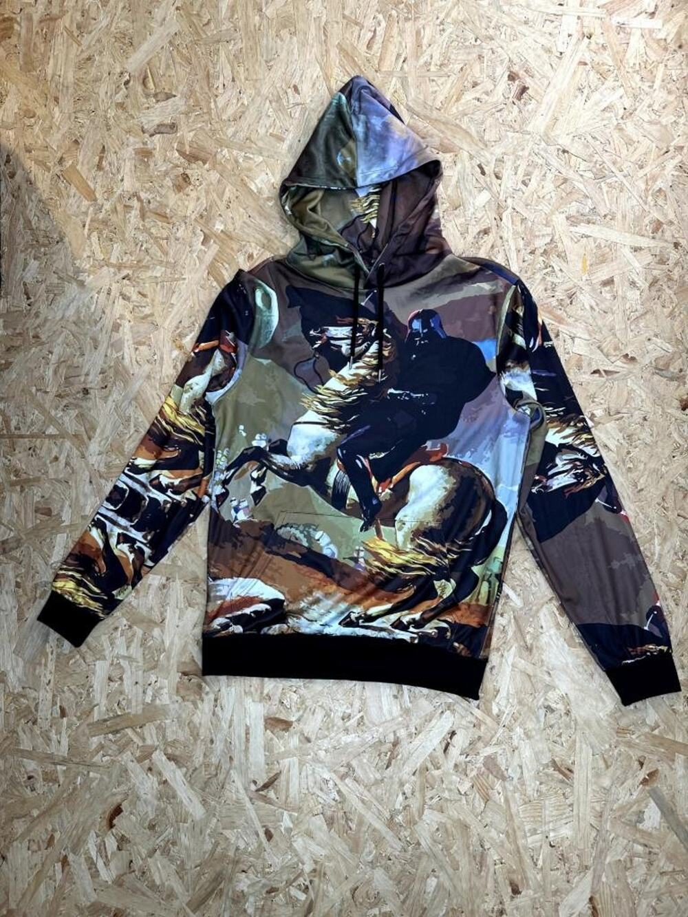 Star Wars Darth Vader Napoleon Crossing the Alps Hoodie Mens Medium Black Pike